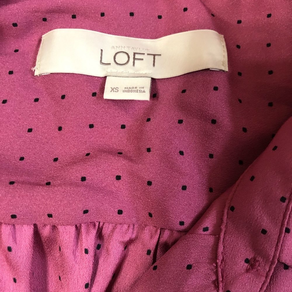 Ann Taylor Loft pullover button down - Picture 3 of 3